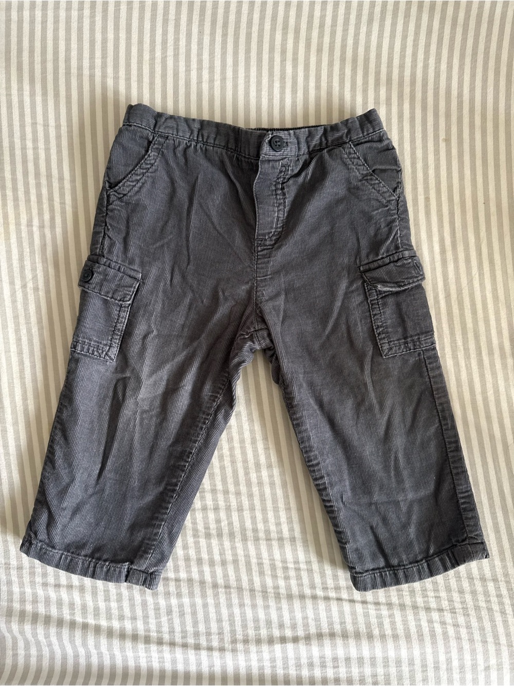 Janie and Jack Boys Cargo Pants Gray
